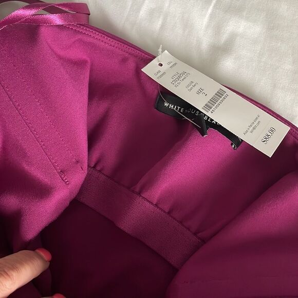 WHITE HOUSE BLACK MARKET OFF THE SHOULDER TIERED TOP SIZE 14 - Picture 8 of 8